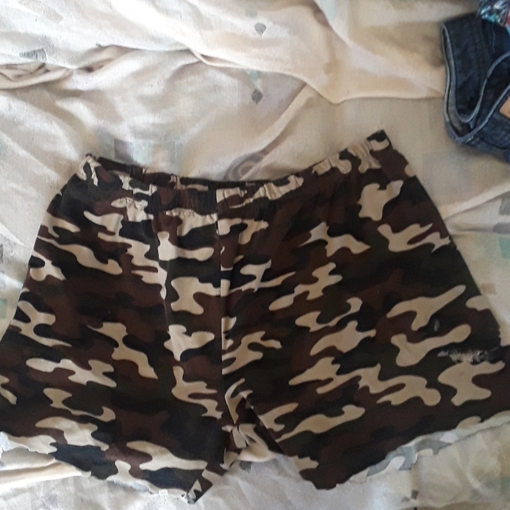 Spandex army shorts